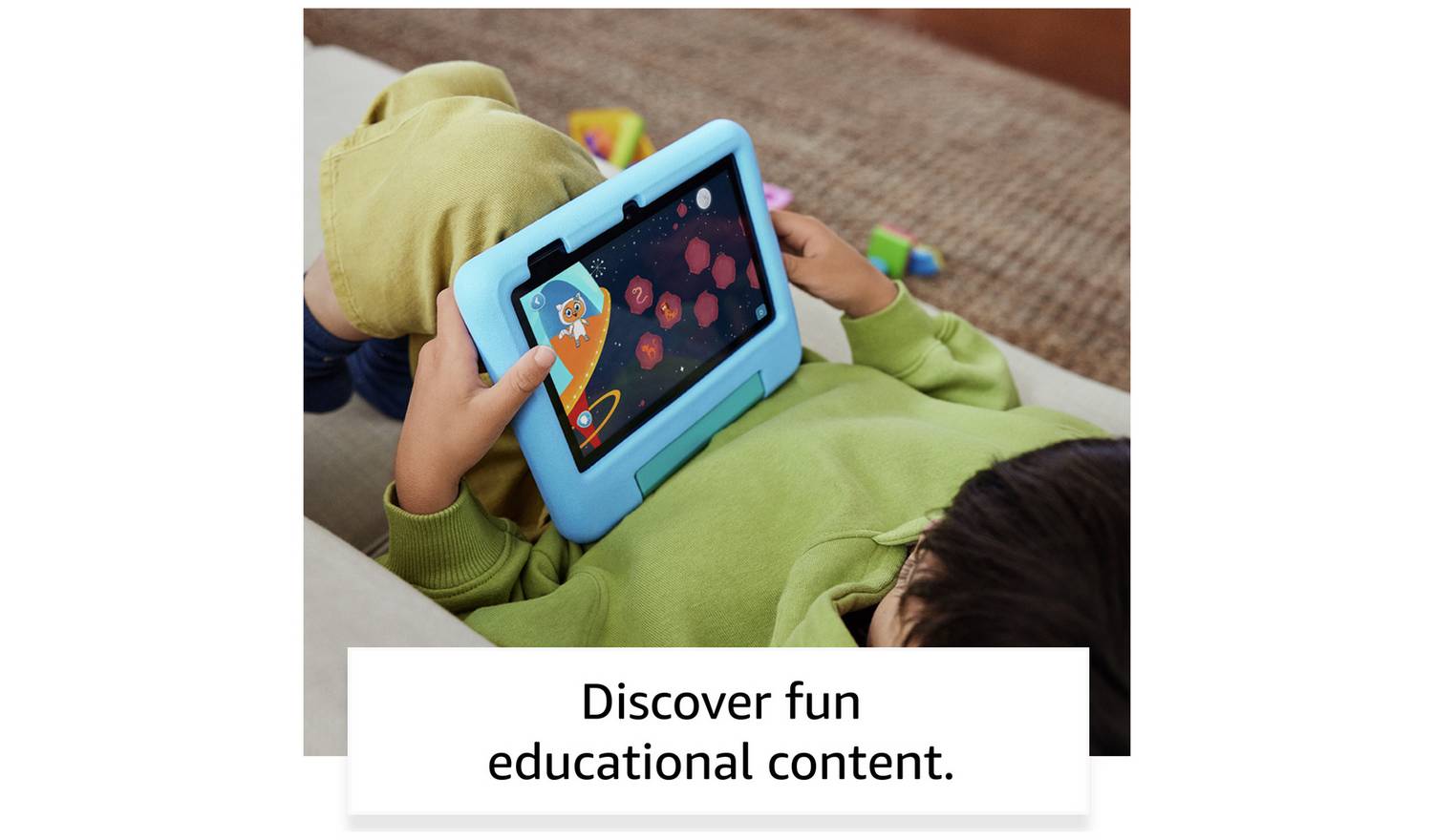 Amazon Fire 7 Kids Tablet for ages 3-7, 7in 16GB - Red