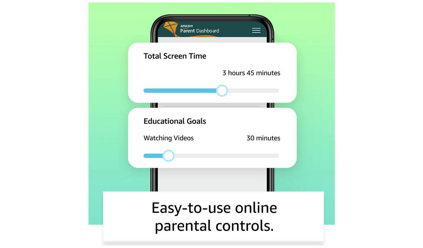 Amazon Fire 7 Kids Tablet for ages 3-7, 7in 16GB - Red