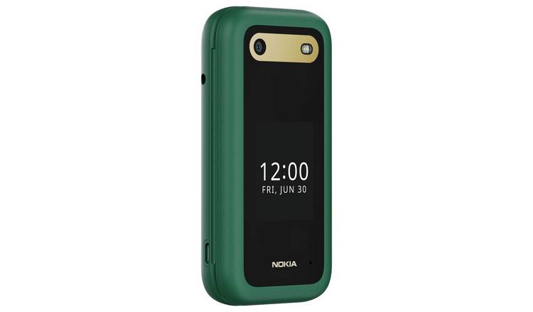 SIM Free Nokia 2660 Flip Mobile Phone - Green