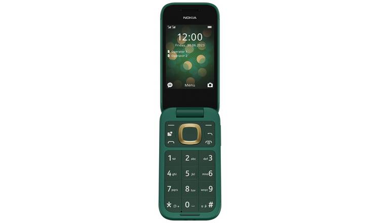 SIM Free Nokia 2660 Flip Mobile Phone - Green