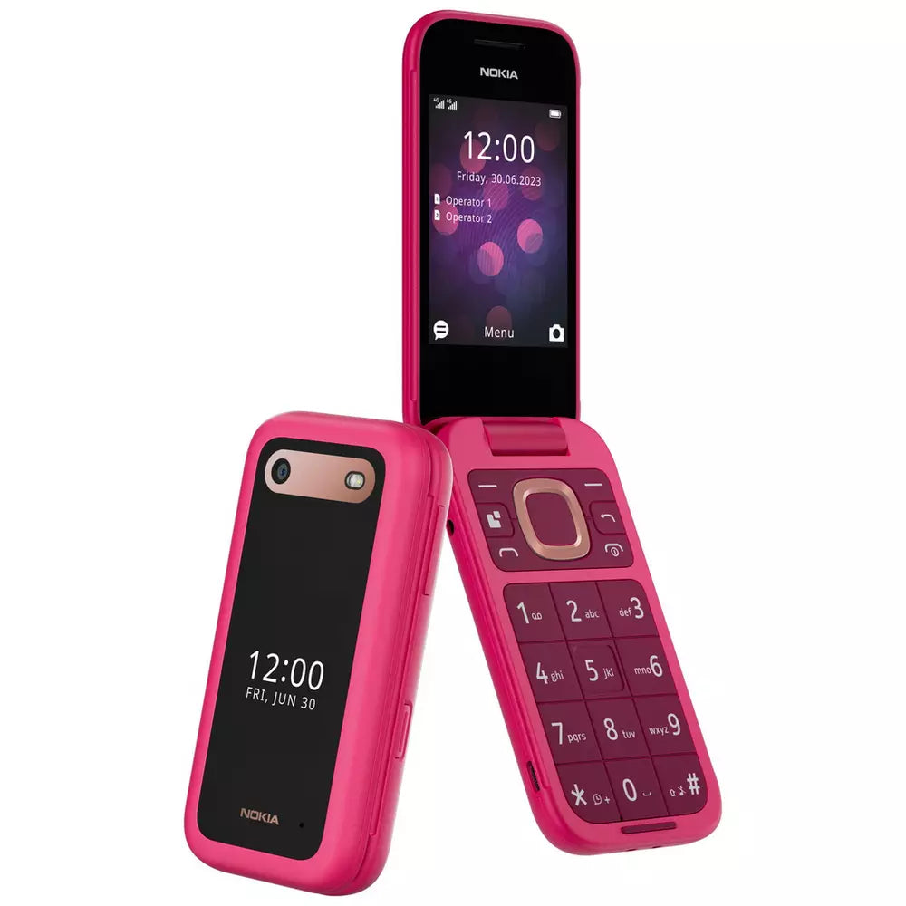 SIM Free Nokia 2660 Flip Mobile Phone - Pink