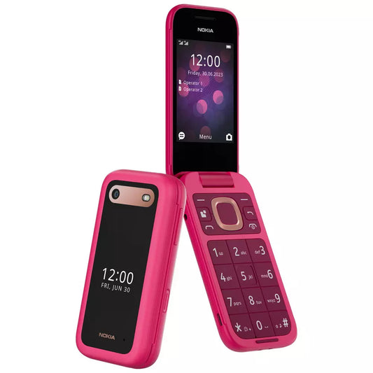 SIM Free Nokia 2660 Flip Mobile Phone - Pink