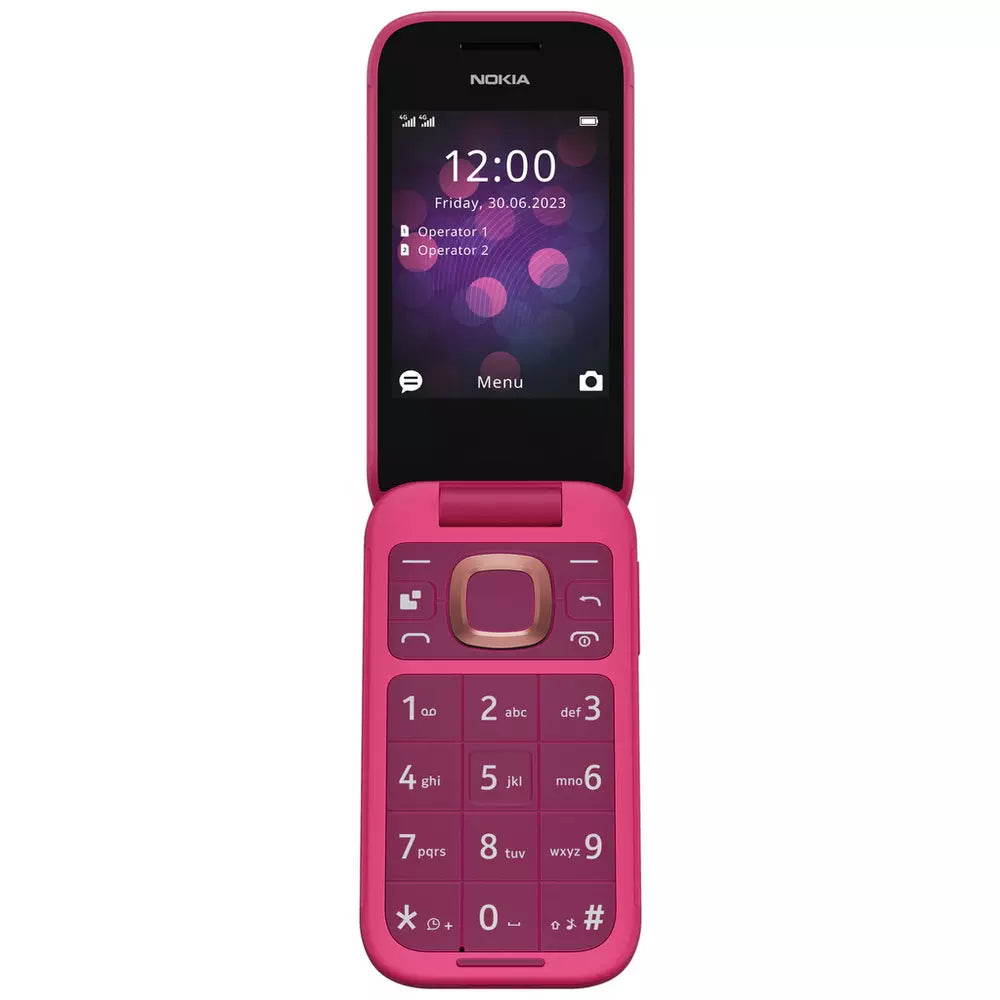 SIM Free Nokia 2660 Flip Mobile Phone - Pink