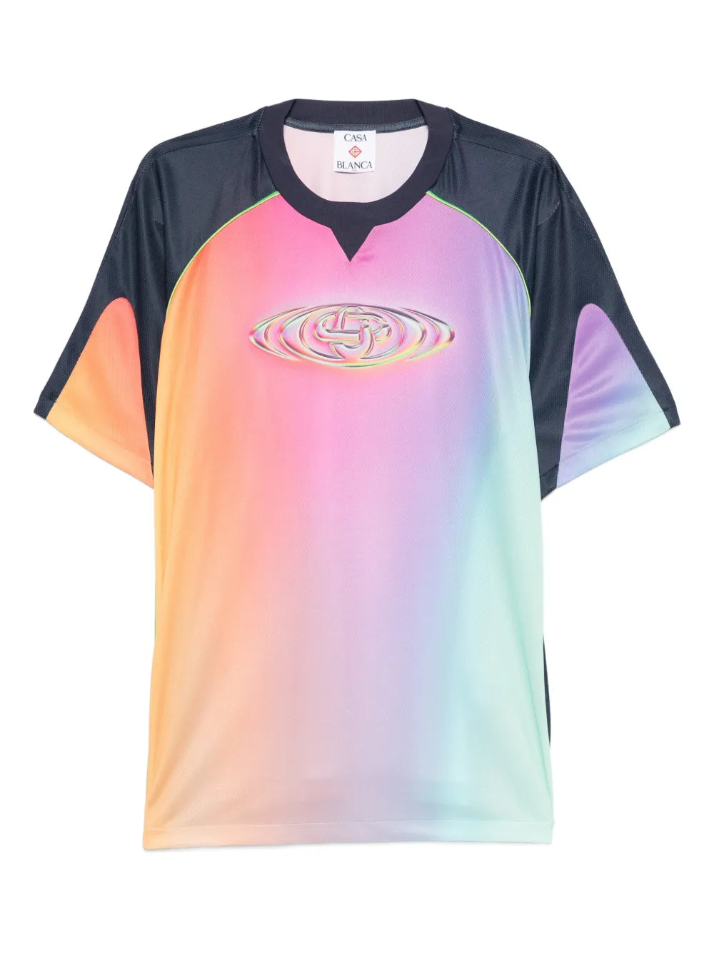 Casablanca short-sleeve football top