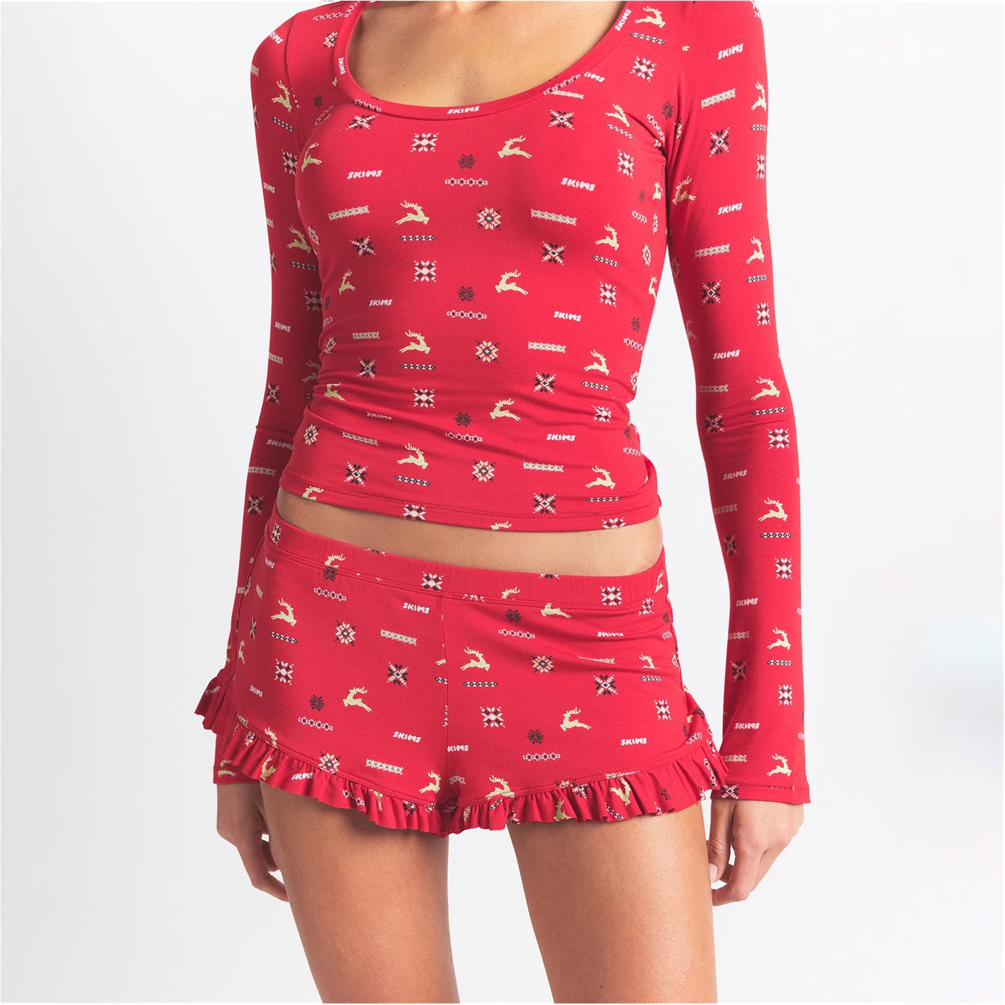 Women's Skims Sleep Scoop Neck Long Sleeve Pyjama Set