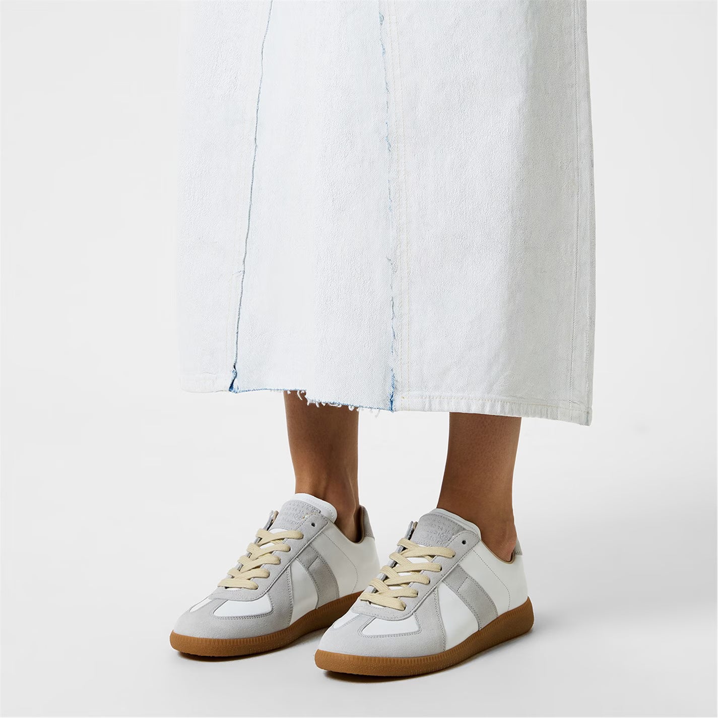 Replica Suede And Leather Sneakers