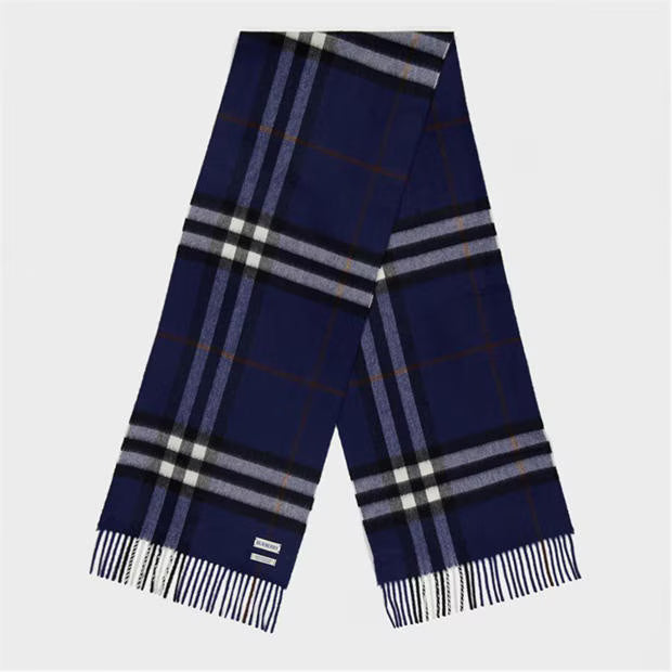 Unisex Check Cashmere Scarf