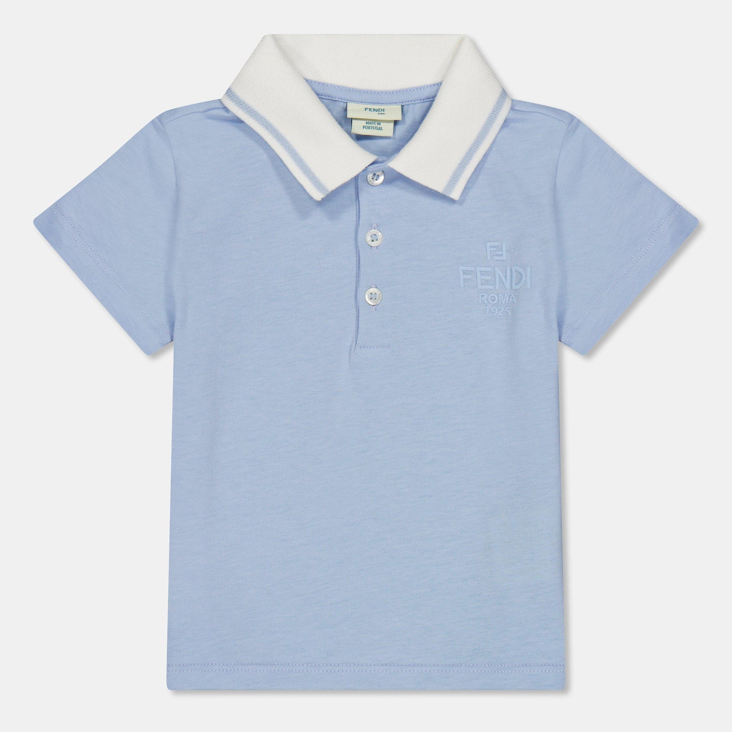 Fendi Kids' Short Sleeve Polo Shirt