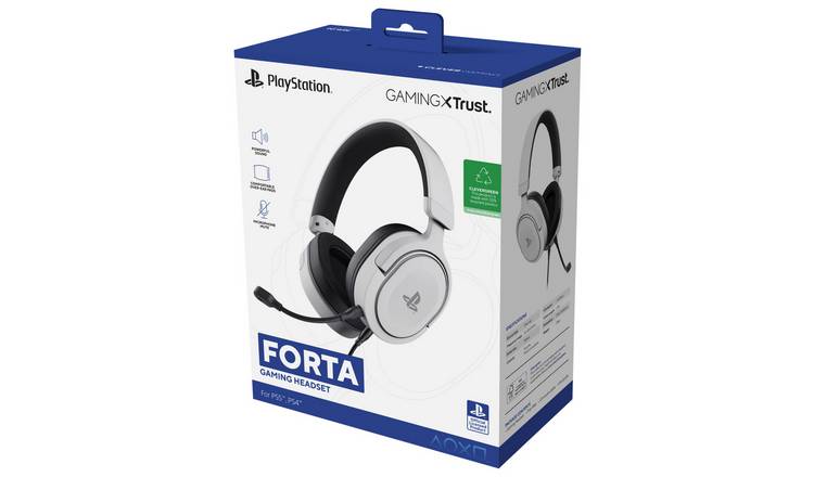 Trust GXT 498 Forta PS5 Wired Gaming Headset - White
