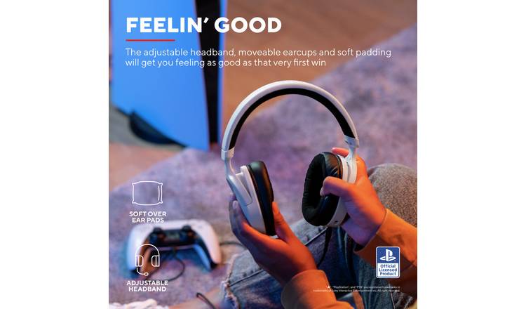 Trust GXT 498 Forta PS5 Wired Gaming Headset - White