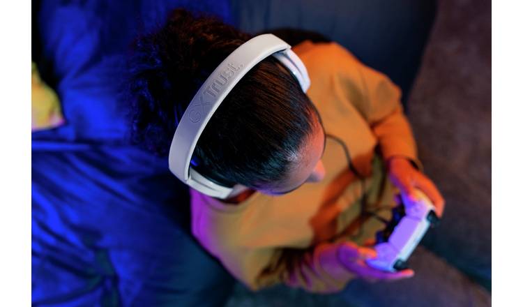 Trust GXT 498 Forta PS5 Wired Gaming Headset - White