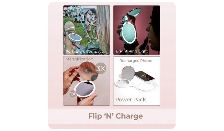 STYLPRO Flip And Charge Powerbank Compact Mirror