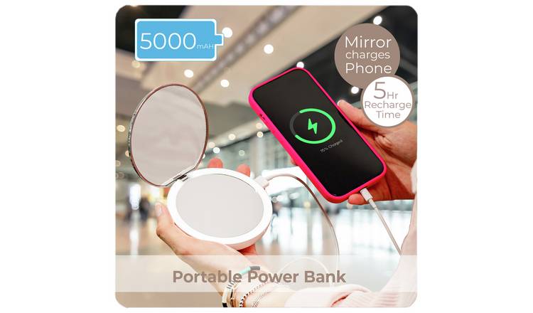 STYLPRO Flip And Charge Powerbank Compact Mirror