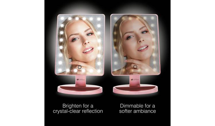 Rio Touch Dimmable Cosmetic Mirror-Rosegold