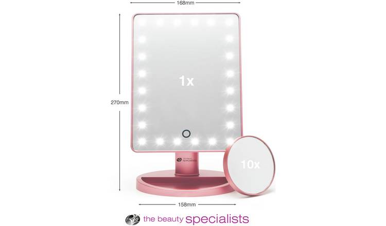 Rio Touch Dimmable Cosmetic Mirror-Rosegold