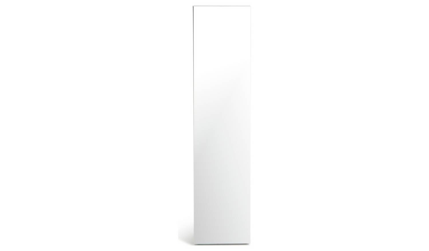 Habitat Atlas 1 Door Mirrored Tall Wardrobe - White
