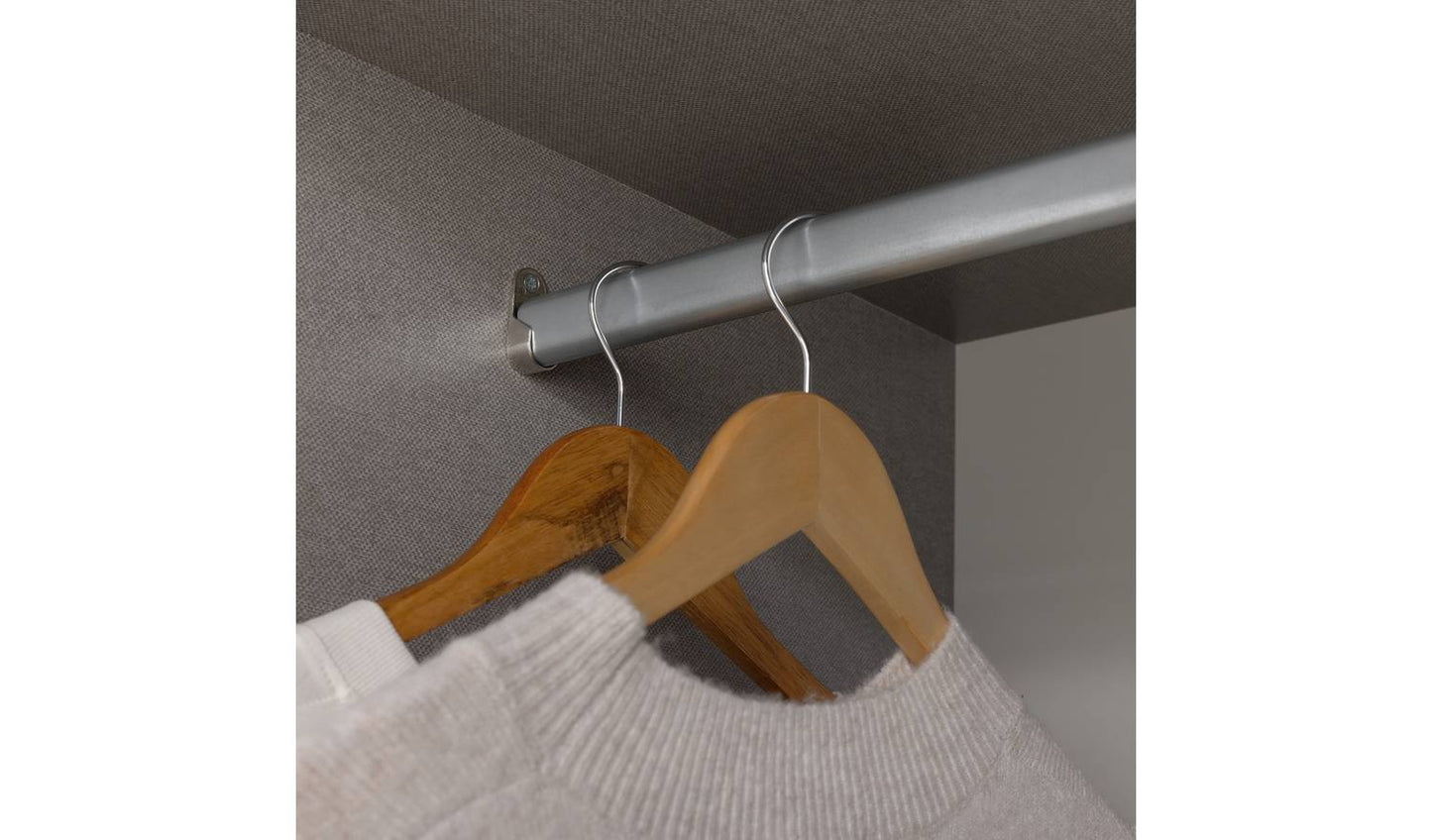 Habitat Atlas 1 Door Mirrored Tall Wardrobe - White