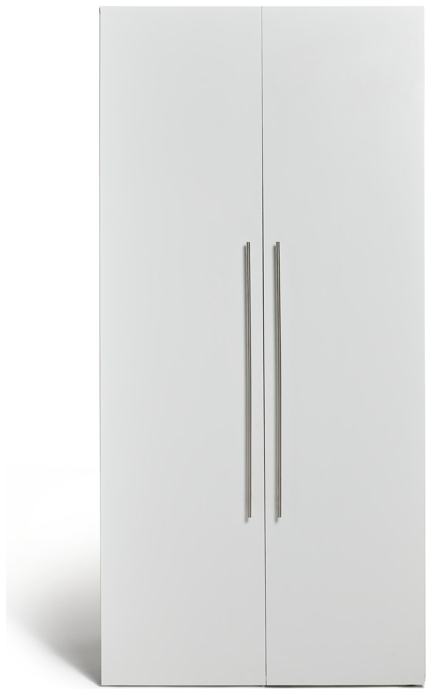 Habitat Atlas 2 Door Tall Wardrobe - White