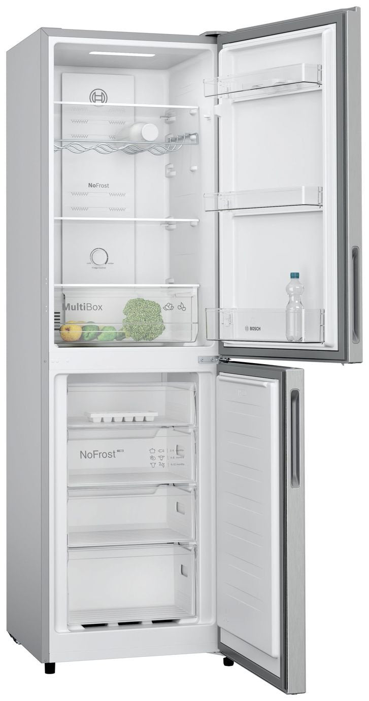 Bosch KGN27NLEAG Freestanding Fridge Freezer-Stainless Steel