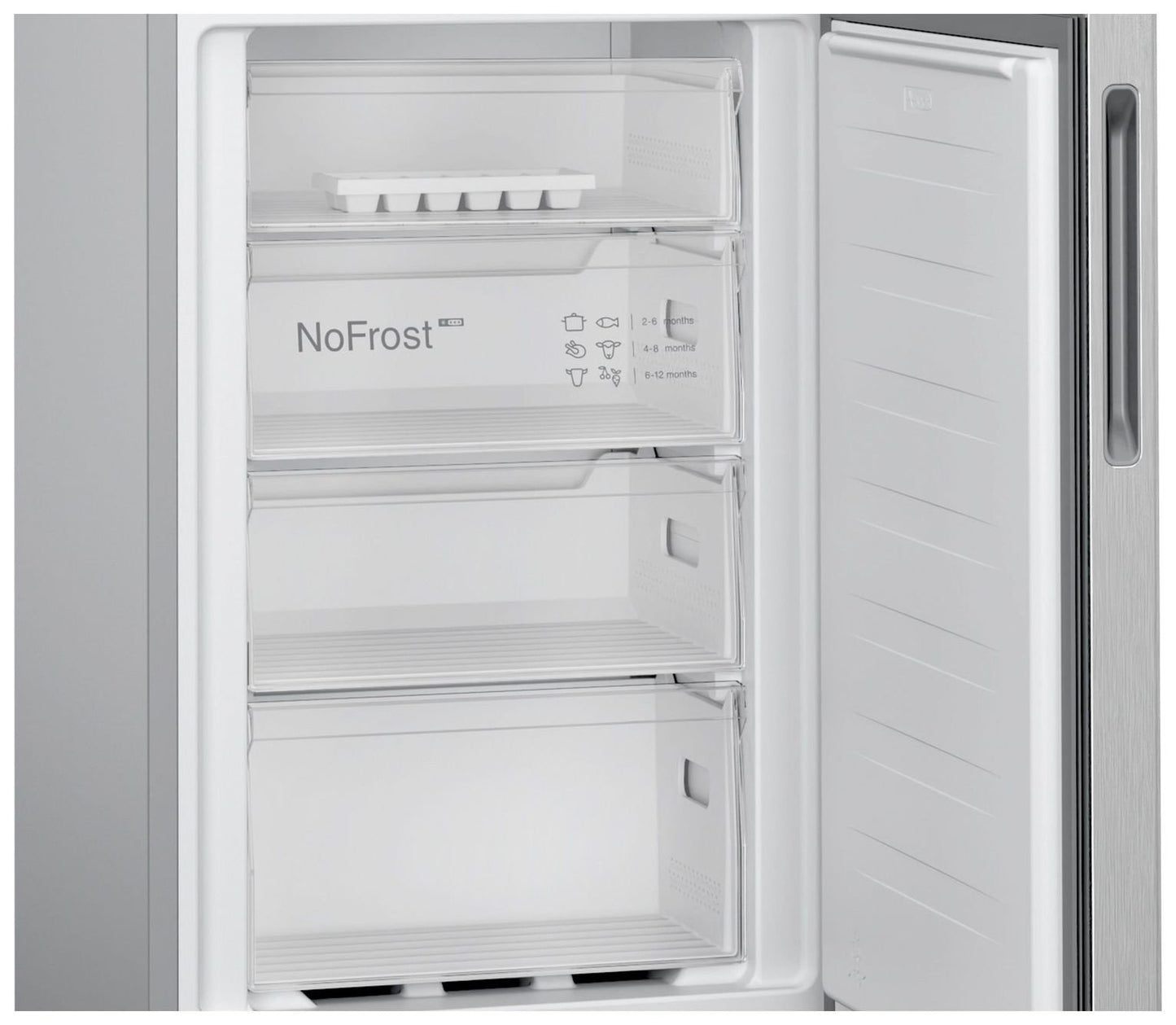 Bosch KGN27NLEAG Freestanding Fridge Freezer-Stainless Steel