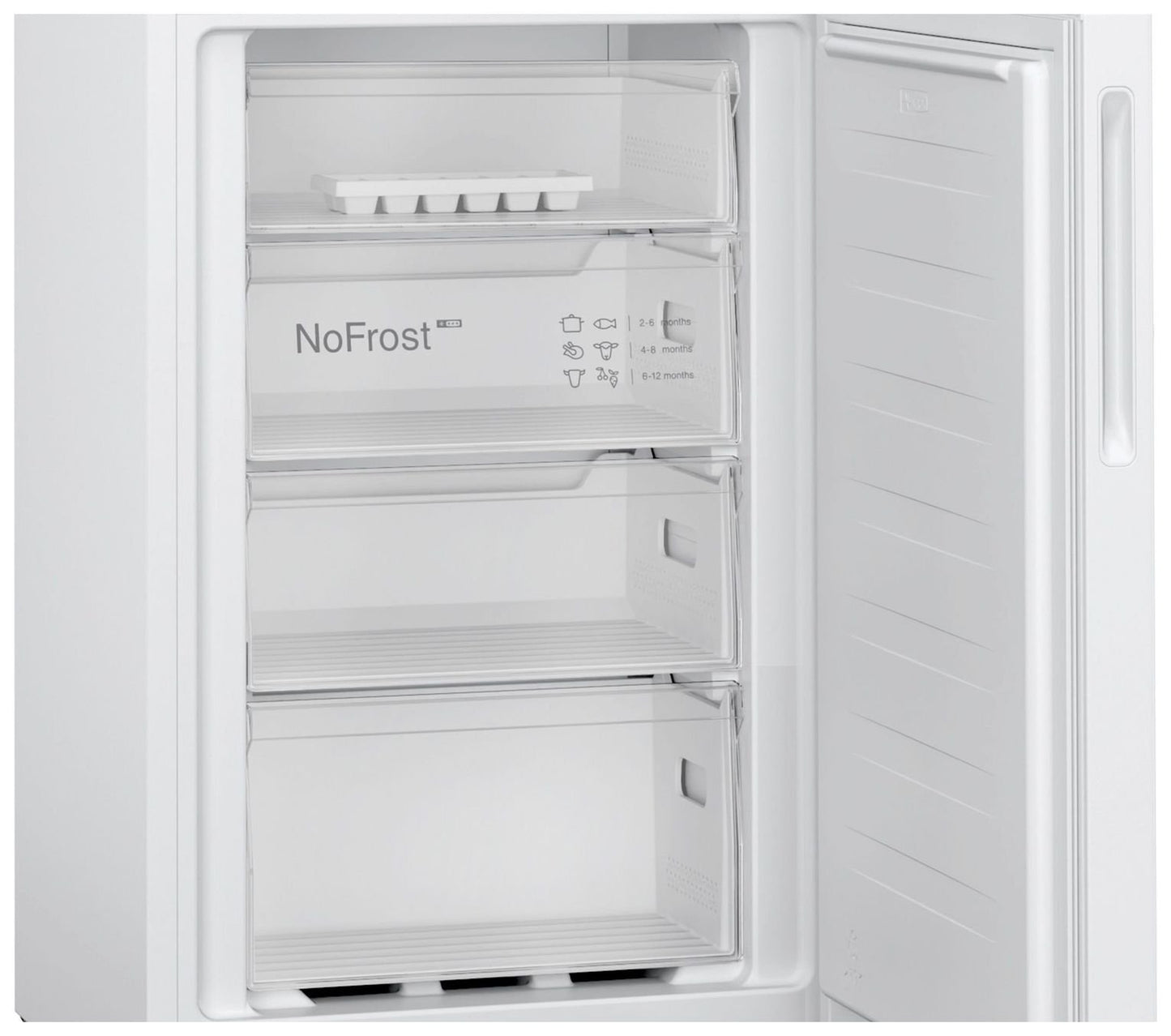 Bosch KGN27NWEAG Freestanding Fridge Freezer - White