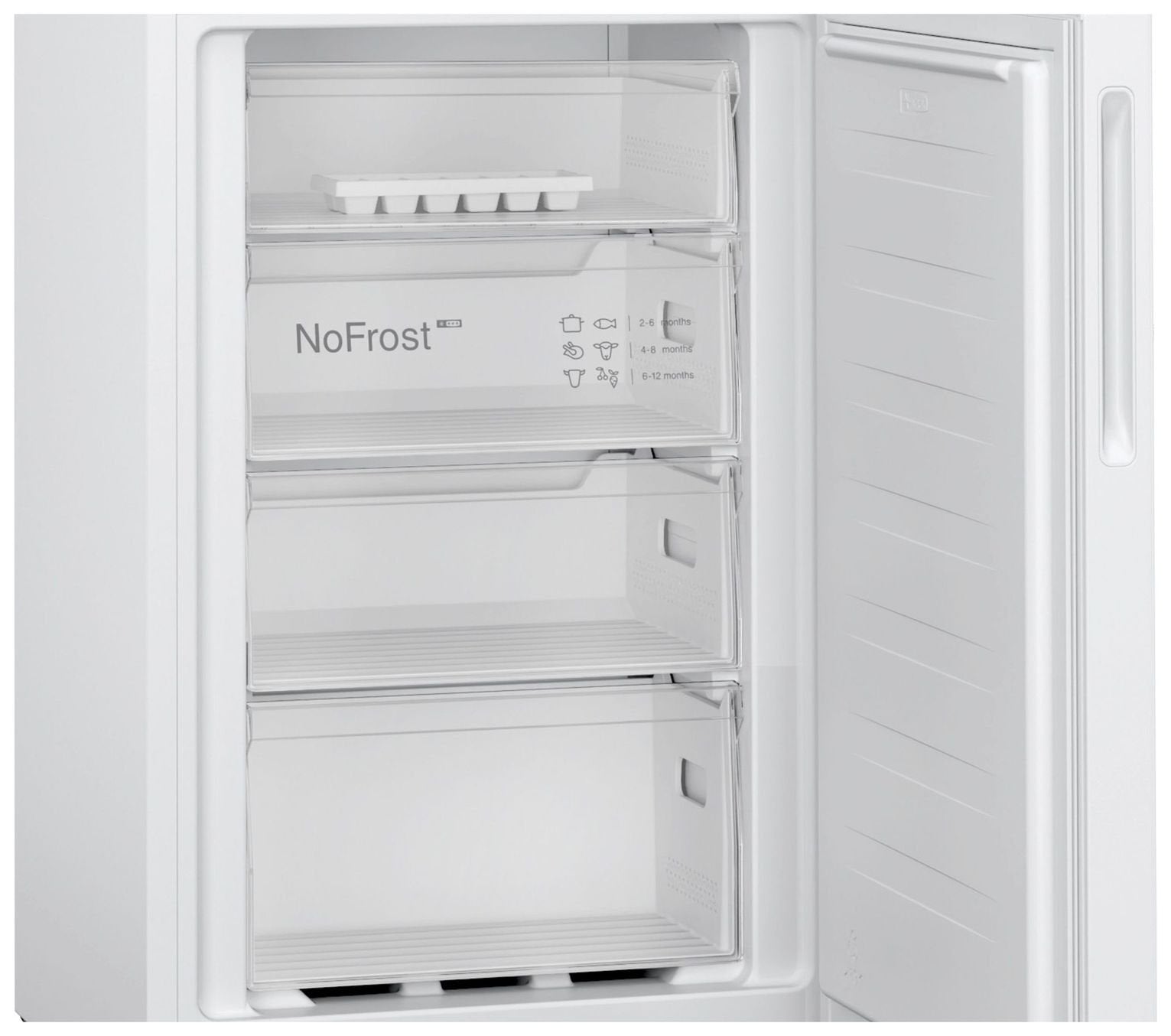 Bosch KGN27NWEAG Freestanding Fridge Freezer - White
