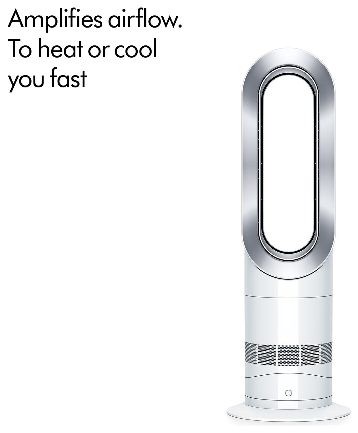 Dyson AM09 Hot + Cool Fan Heater - White/Silver
