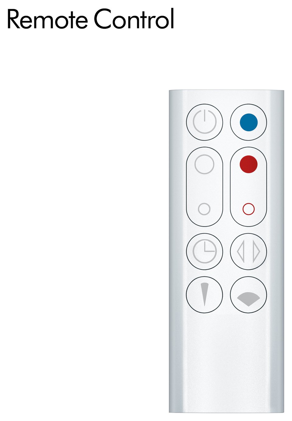 Dyson AM09 Hot + Cool Fan Heater - White/Silver