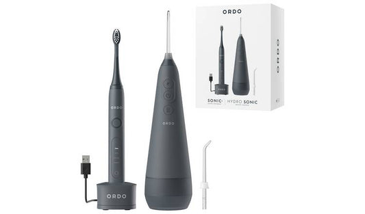 Ordo Sonic+ Toothbrush & Hydro Sonic Water Flosser- Grey