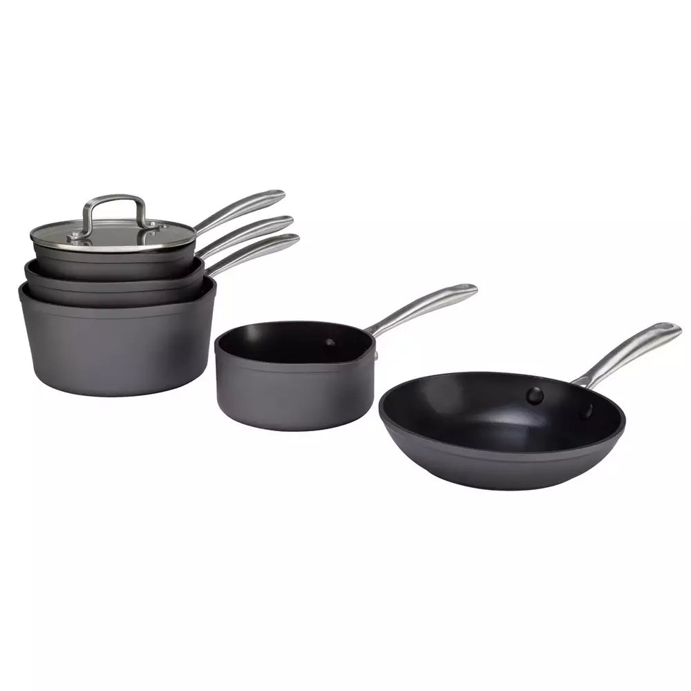 Habitat 5 Piece Hard Anodised Aluminium Pan Set