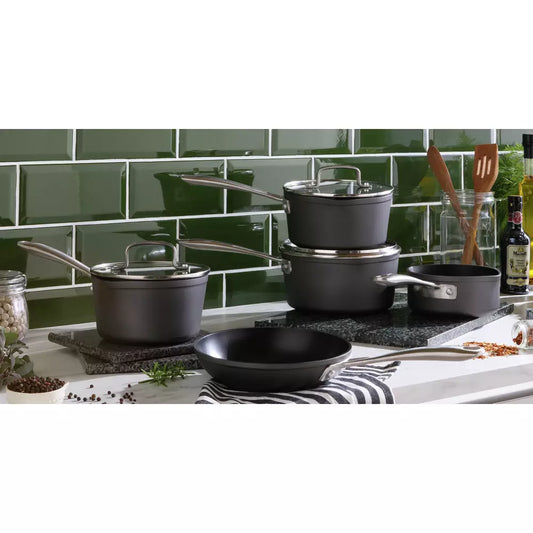 Habitat 5 Piece Hard Anodised Aluminium Pan Set