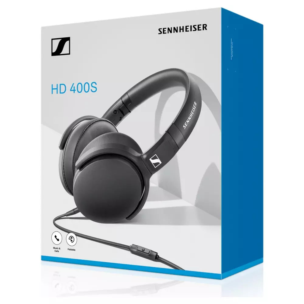 Sennheiser HD 400S Over-Ear Wired Headphones - Black