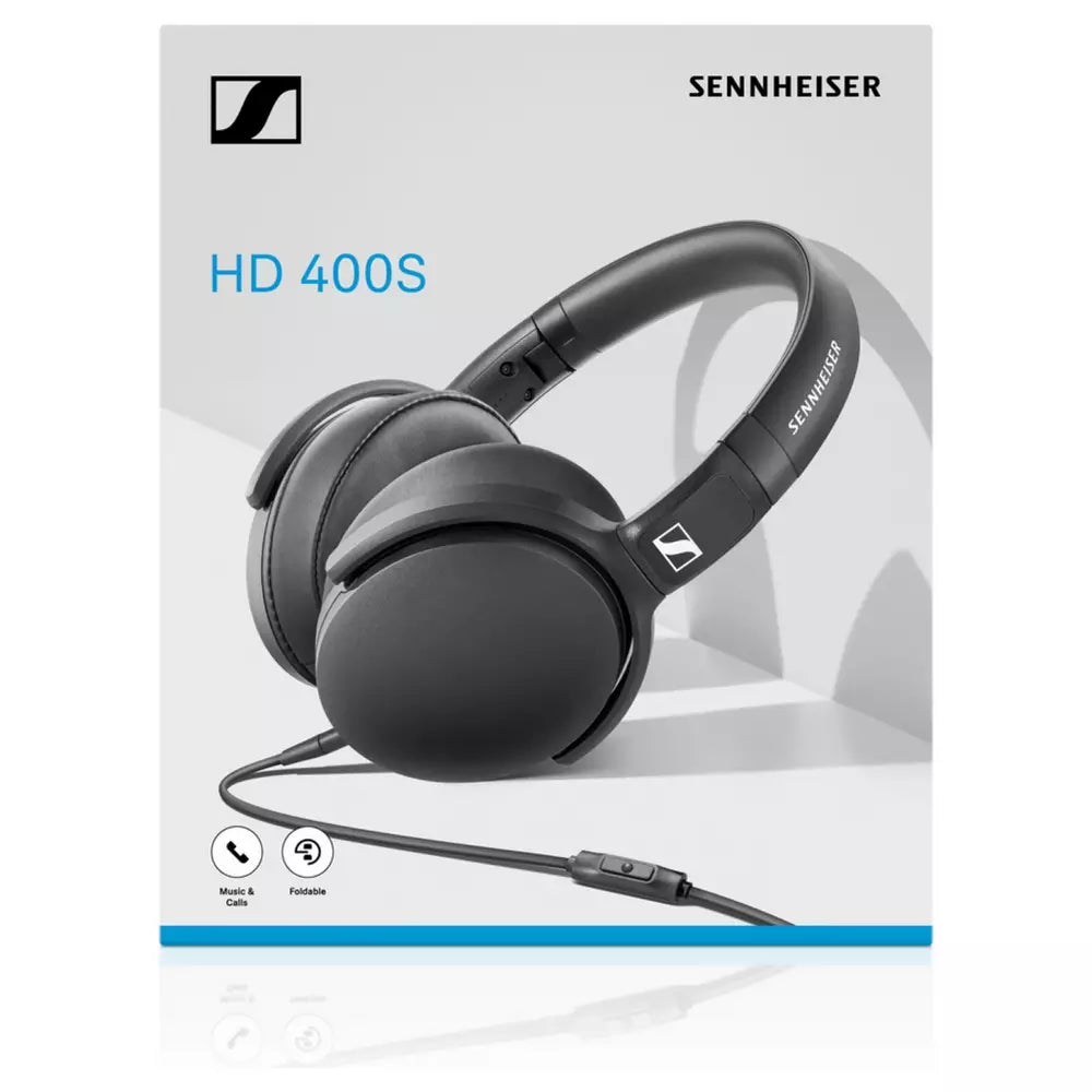 Sennheiser HD 400S Over-Ear Wired Headphones - Black