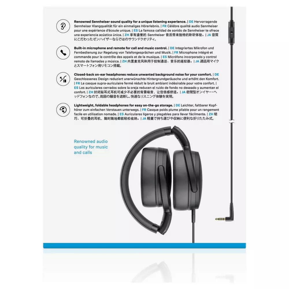 Sennheiser HD 400S Over-Ear Wired Headphones - Black