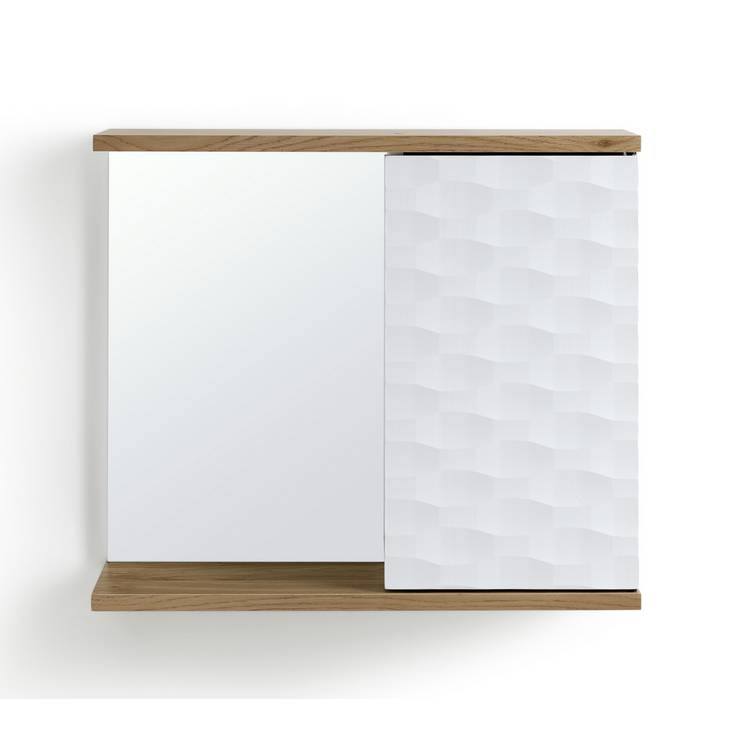 Habitat Zander Mirrored Cabinet - White