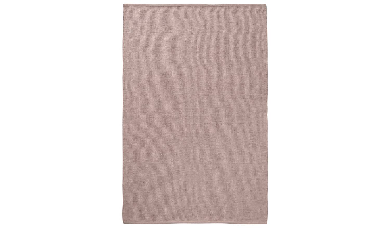 Argos Home Plain Pink Cotton Flatweave Rug - 120x170cm