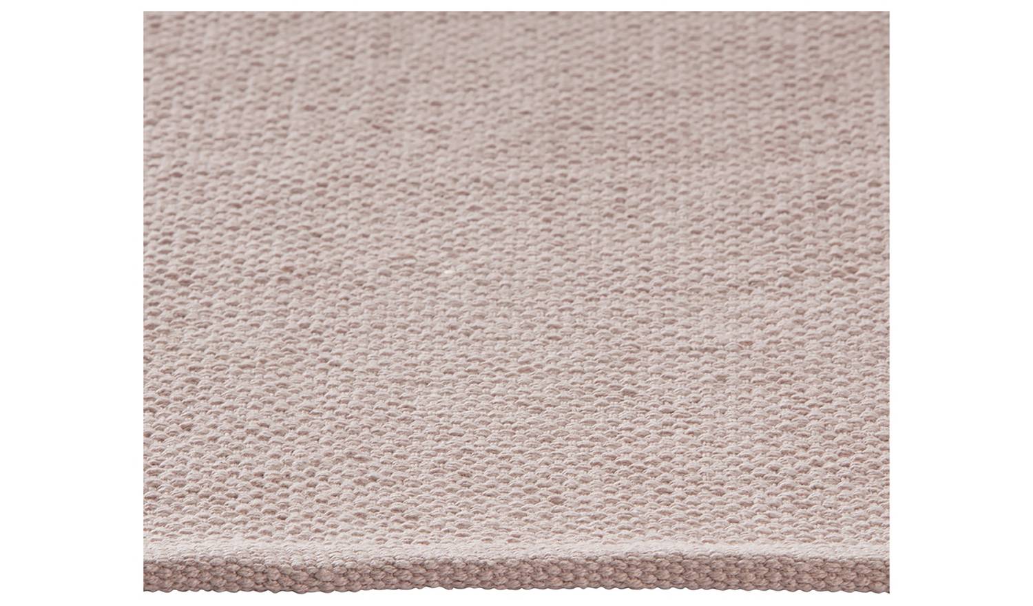 Argos Home Plain Pink Cotton Flatweave Rug - 120x170cm