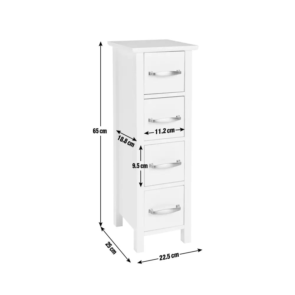 Argos Home 4 Drawer Bathroom Drawer Unit - White