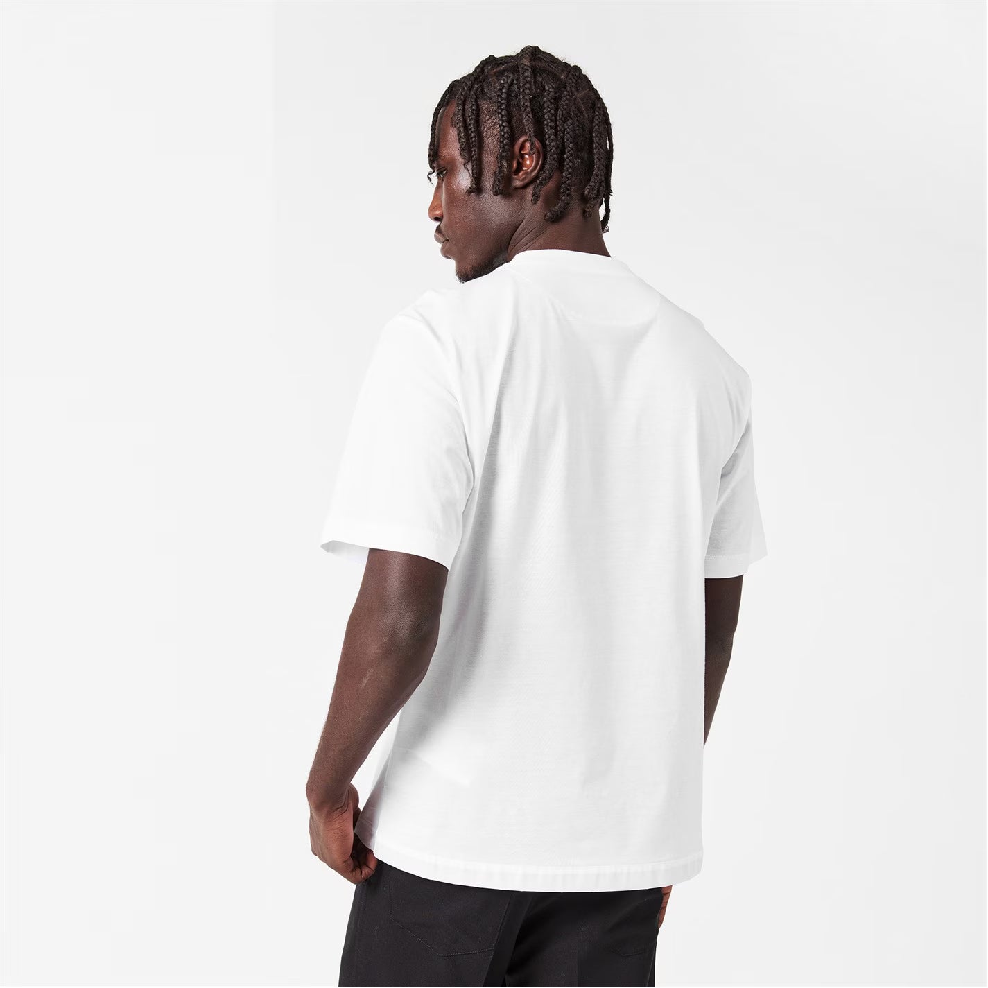 Men'S Plain Cotton Badge Pocket T-Shirt