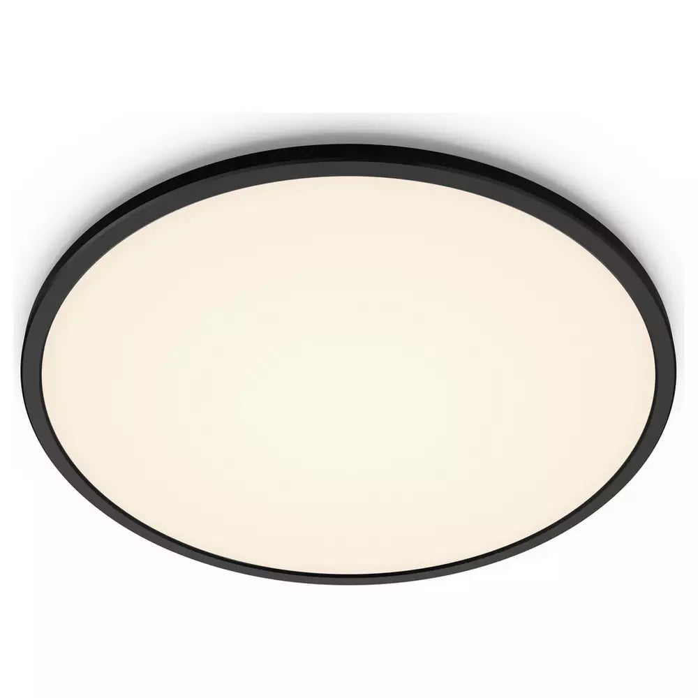 Philips Super Slim LED Flush to Ceiling Light - Black