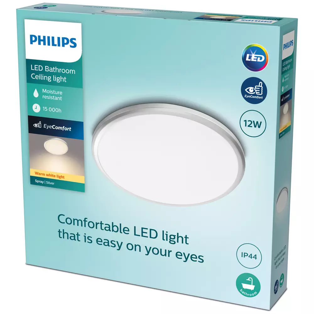 Philips Spray Bathroom Luminaire LED Ceiling Light - Silver