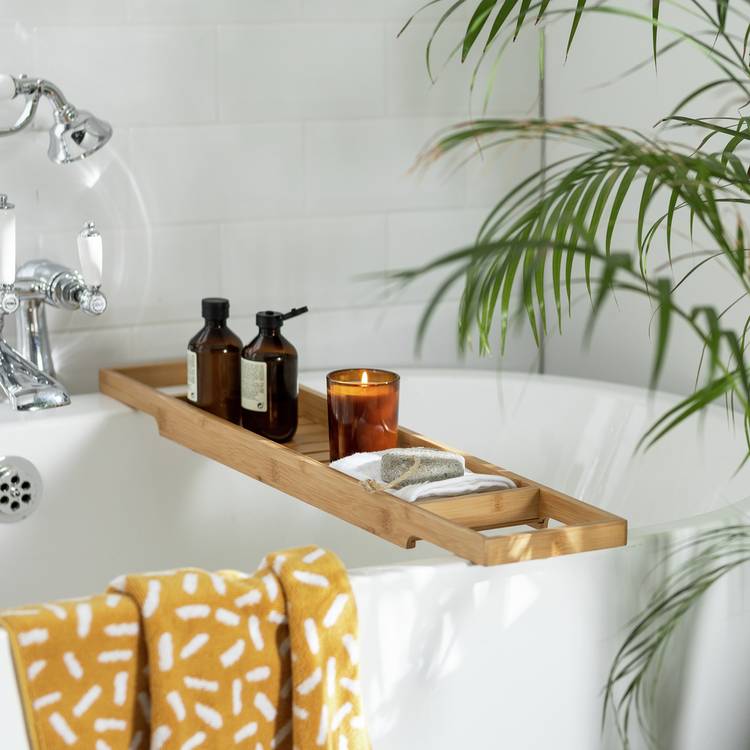 Habitat Bamboo Bath Bridge - Natural