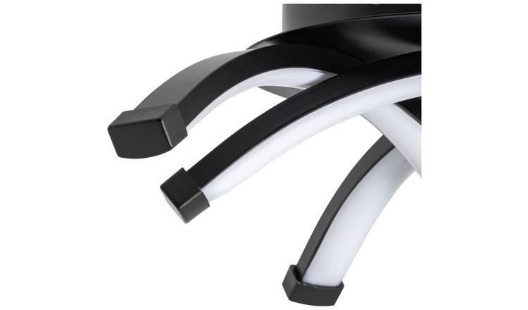 Argos Home Criss Cross Metal LED Flush Ceiling Light - Black