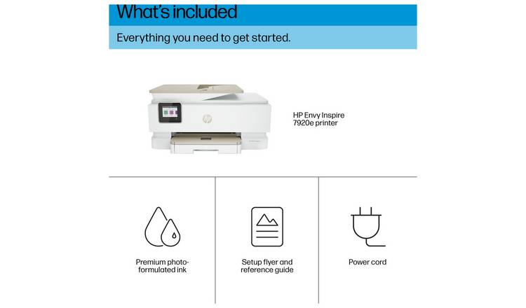 HP Envy Inspire 7920e Photo Printer & 3 Months Instant Ink