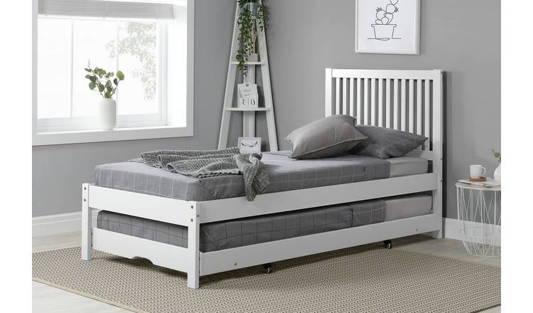 Birlea Buxton Single Bed Frame With Trundle - White