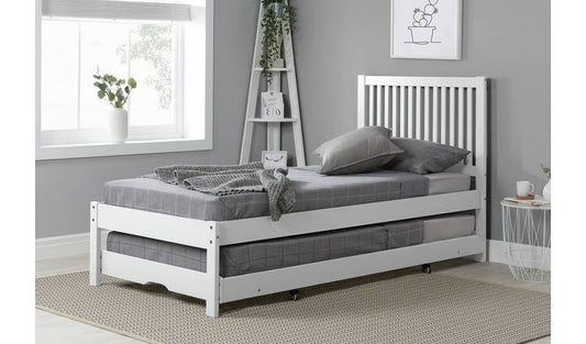 Birlea Buxton Single Bed Frame With Trundle - White
