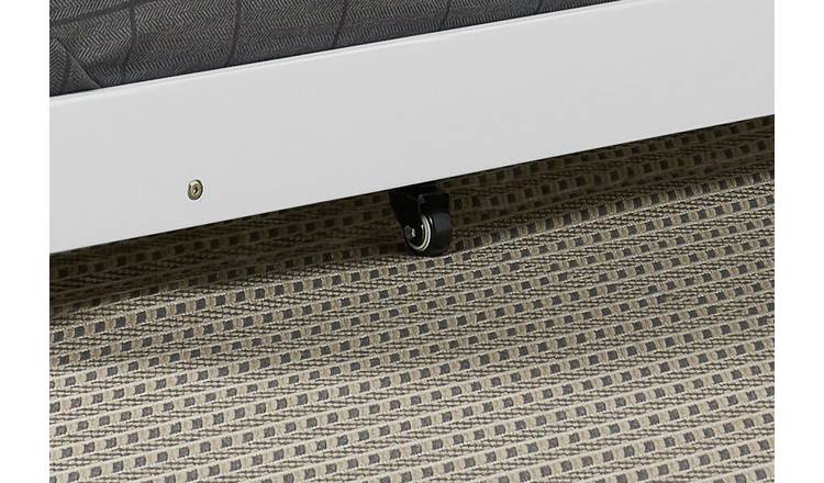 Birlea Buxton Single Bed Frame With Trundle - White