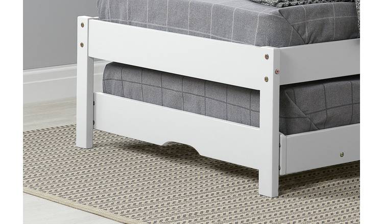 Birlea Buxton Single Bed Frame With Trundle - White