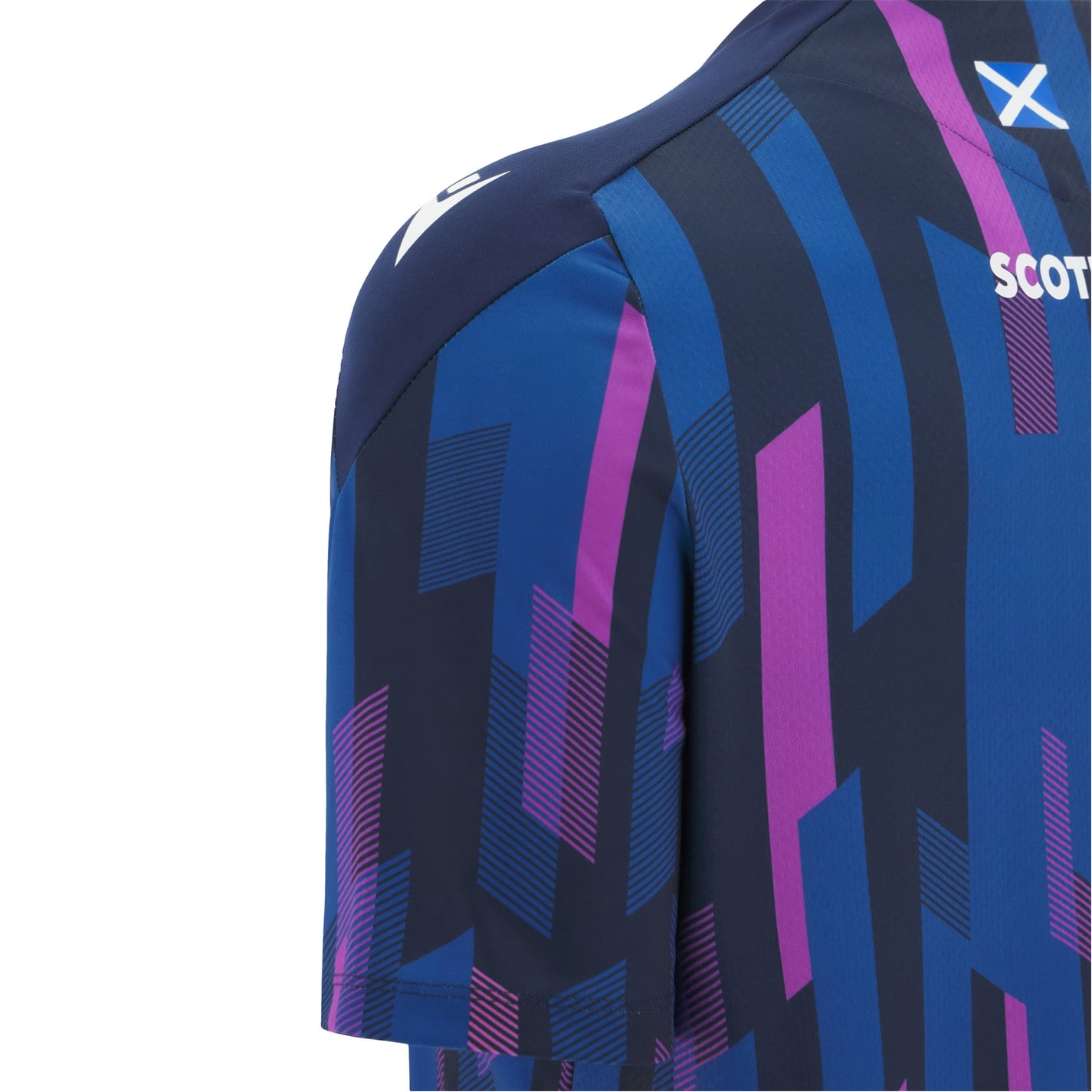 Macron Scotland Rugby Pre Match Shirt 2025 Adults
