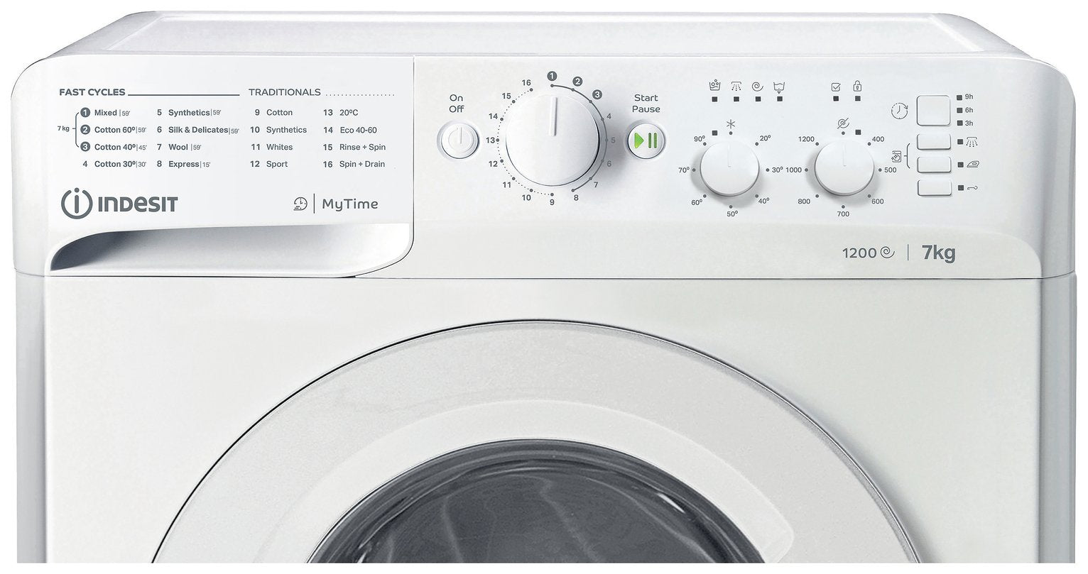 Indesit MTWC71252WUK 7KG 1200 Spin Washing Machine - White